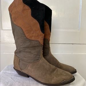 VINTAGE GUC ZODIAC leather boots